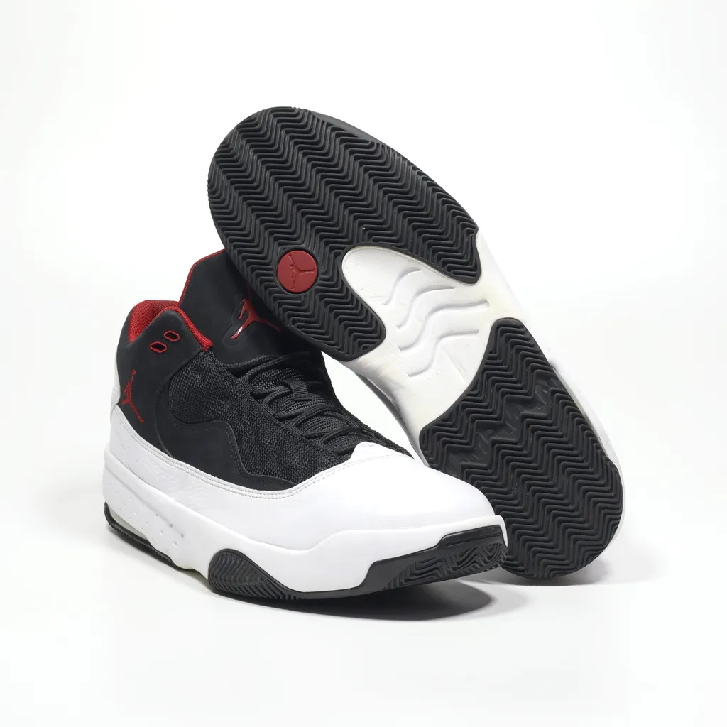 Air Jordan Max Aura 2 High-Top Sneakers Leather White Color For Men