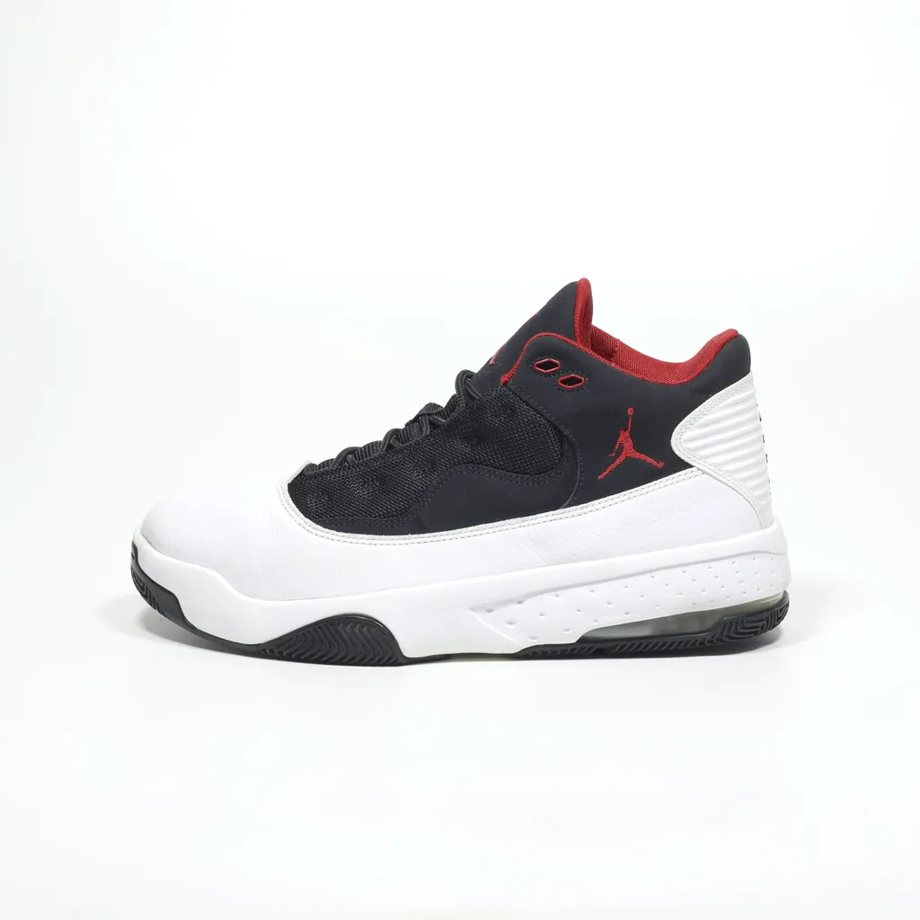 Air Jordan Max Aura 2 High-Top Sneakers Leather White Color For Men