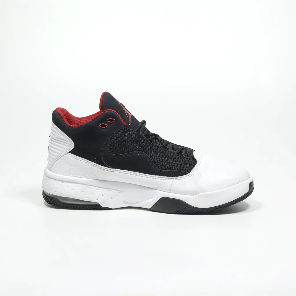 Air Jordan Max Aura 2 High-Top Sneakers Leather White Color For Men
