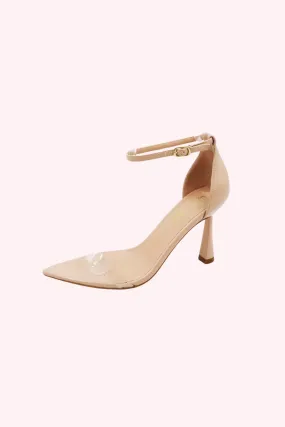 Clear Strap Pointed Toe Heels