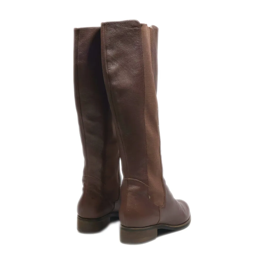 Cole Haan High Boots Leather Brown Colour For Women