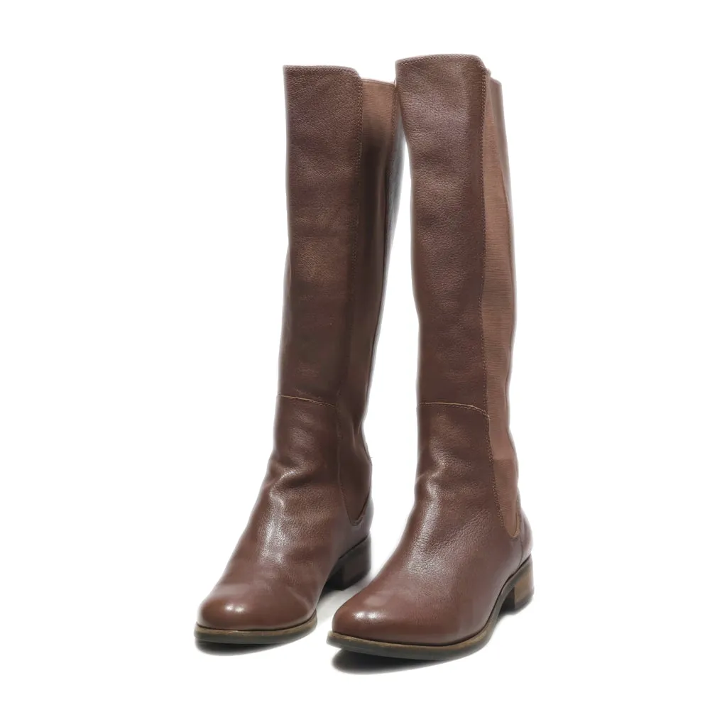 Cole Haan High Boots Leather Brown Colour For Women
