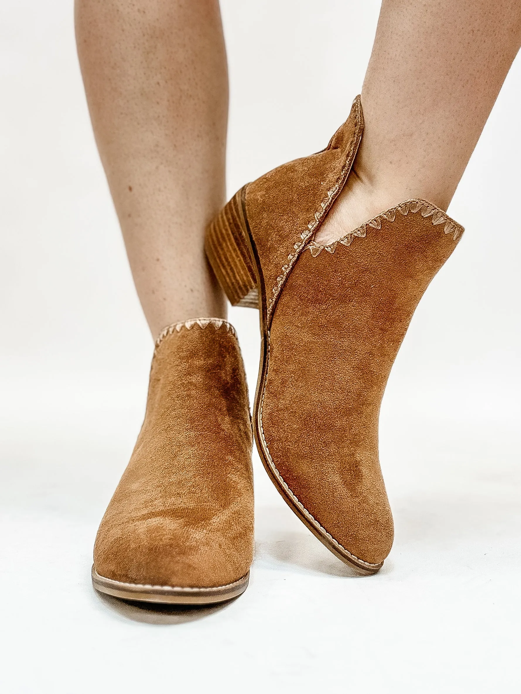 Corky's Tobacco Faux Suede Spice It Up Boots FINAL SALE