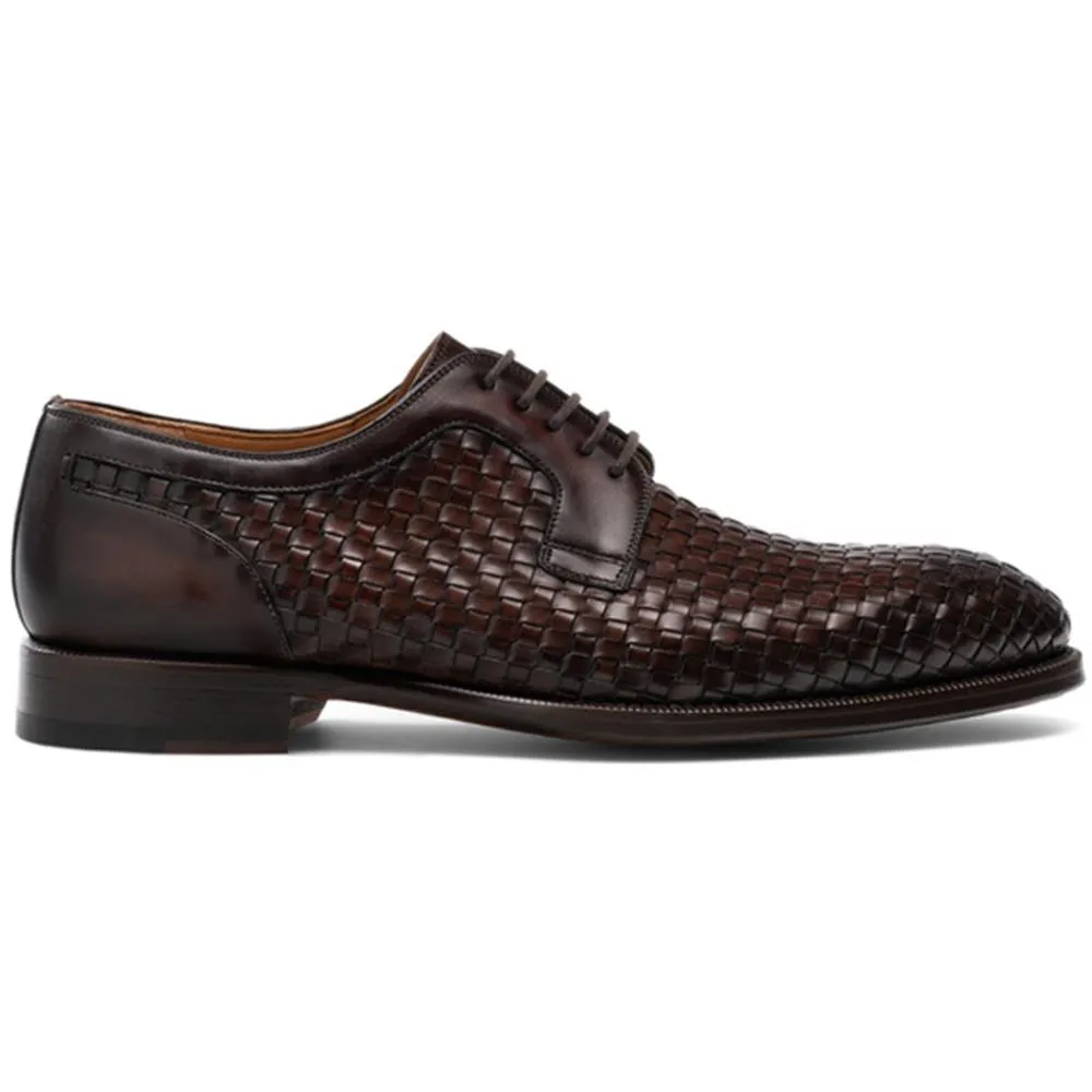Flat Feet Shoes - Brown Braided Leather Holloway Derby Shoes with Arch Support