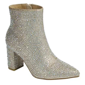 Gold bling boots