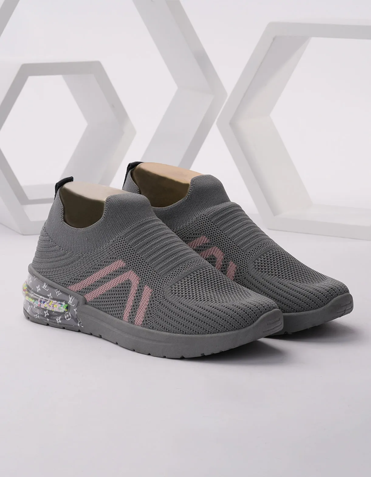 Graphite Blush Slip-On Sneakers