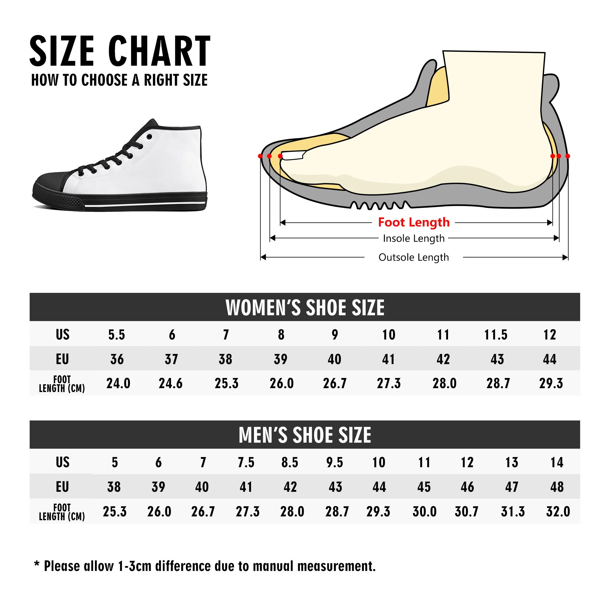 GW Anime Womens High Top Canvas Shoes