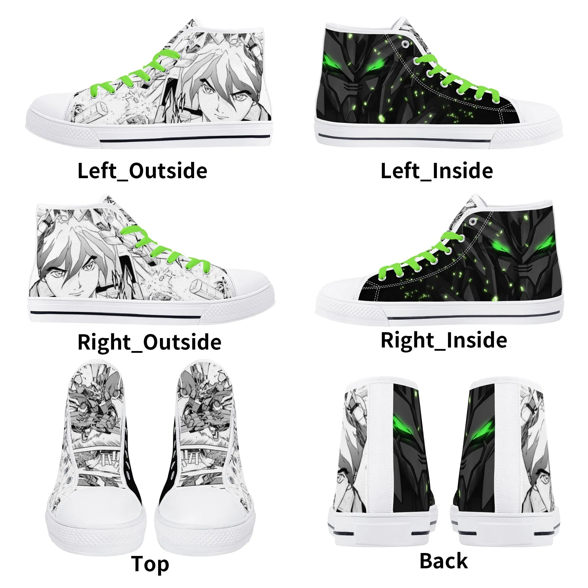 GW Anime Womens High Top Canvas Shoes