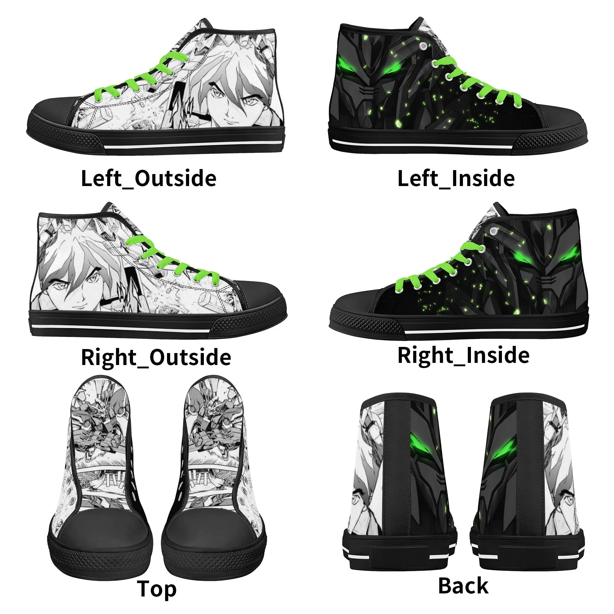 GW Anime Womens High Top Canvas Shoes
