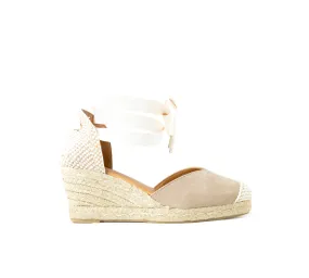 Jimena Taupe Medium Wedge Laces