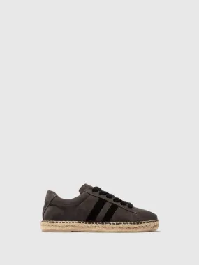 Lace-up Espadrilles SCAM529FLY GREY/BLACK
