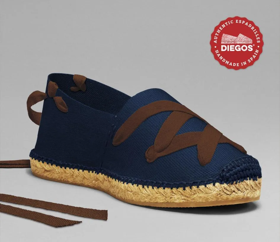 Navy blue classic espadrilles