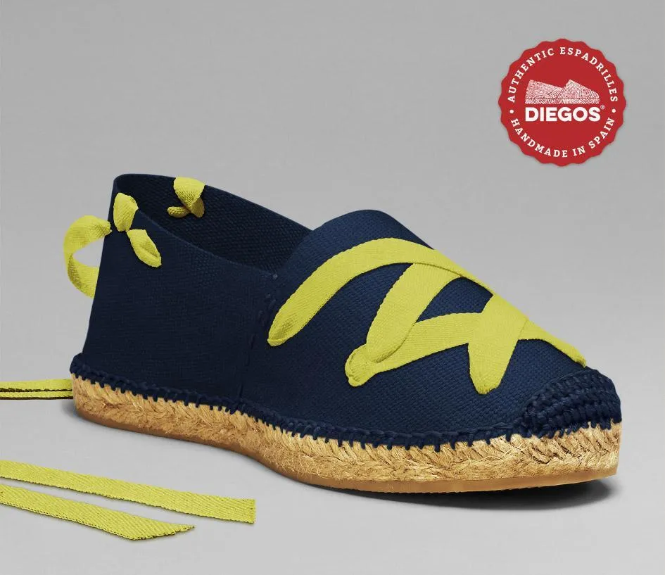 Navy blue classic espadrilles