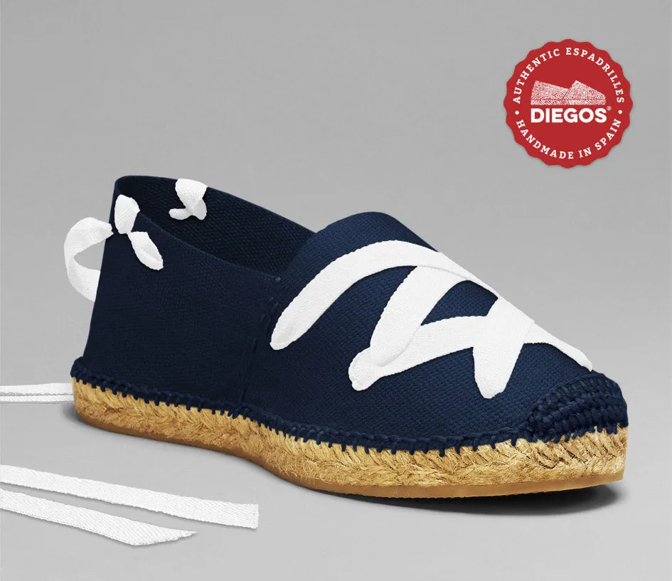 Navy blue classic espadrilles