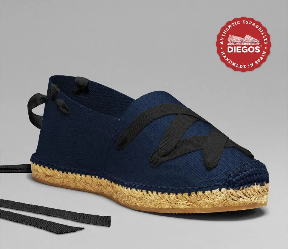 Navy blue classic espadrilles