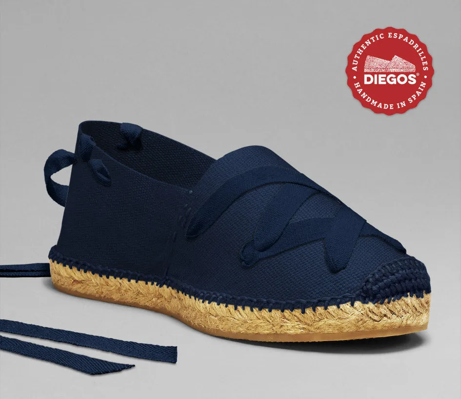Navy blue classic espadrilles