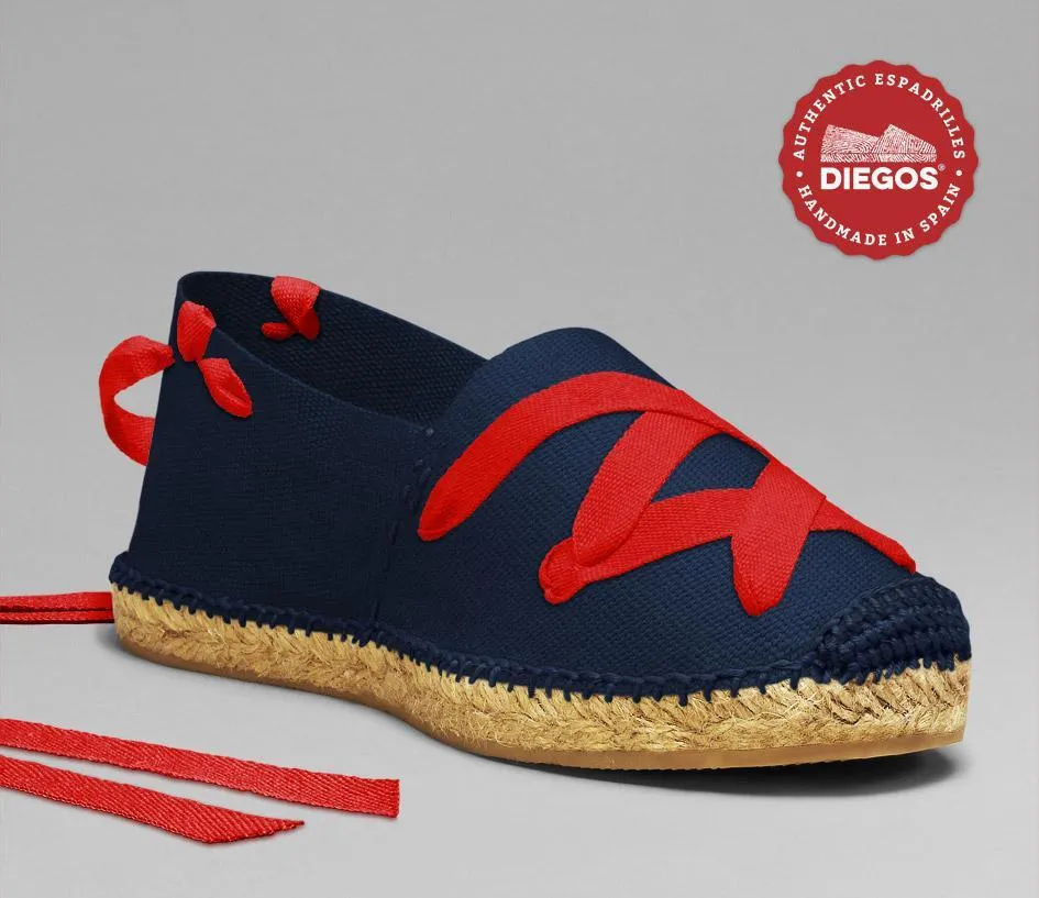 Navy blue classic espadrilles