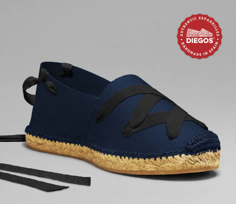 Navy blue classic espadrilles