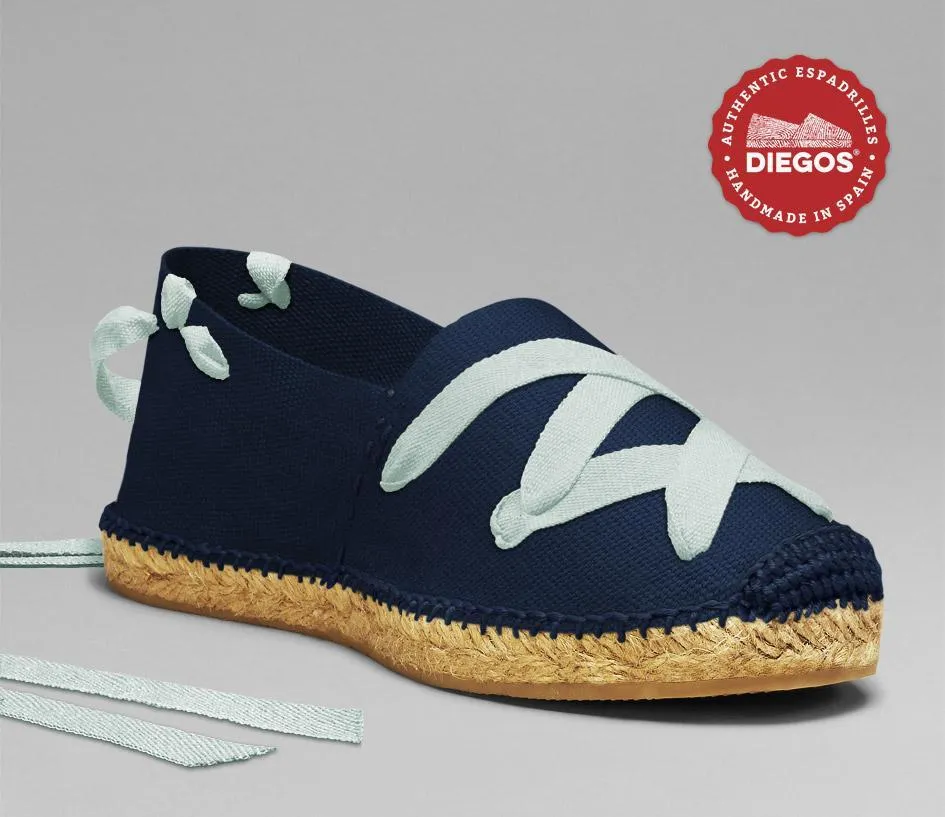 Navy blue classic espadrilles