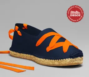 Navy blue classic espadrilles