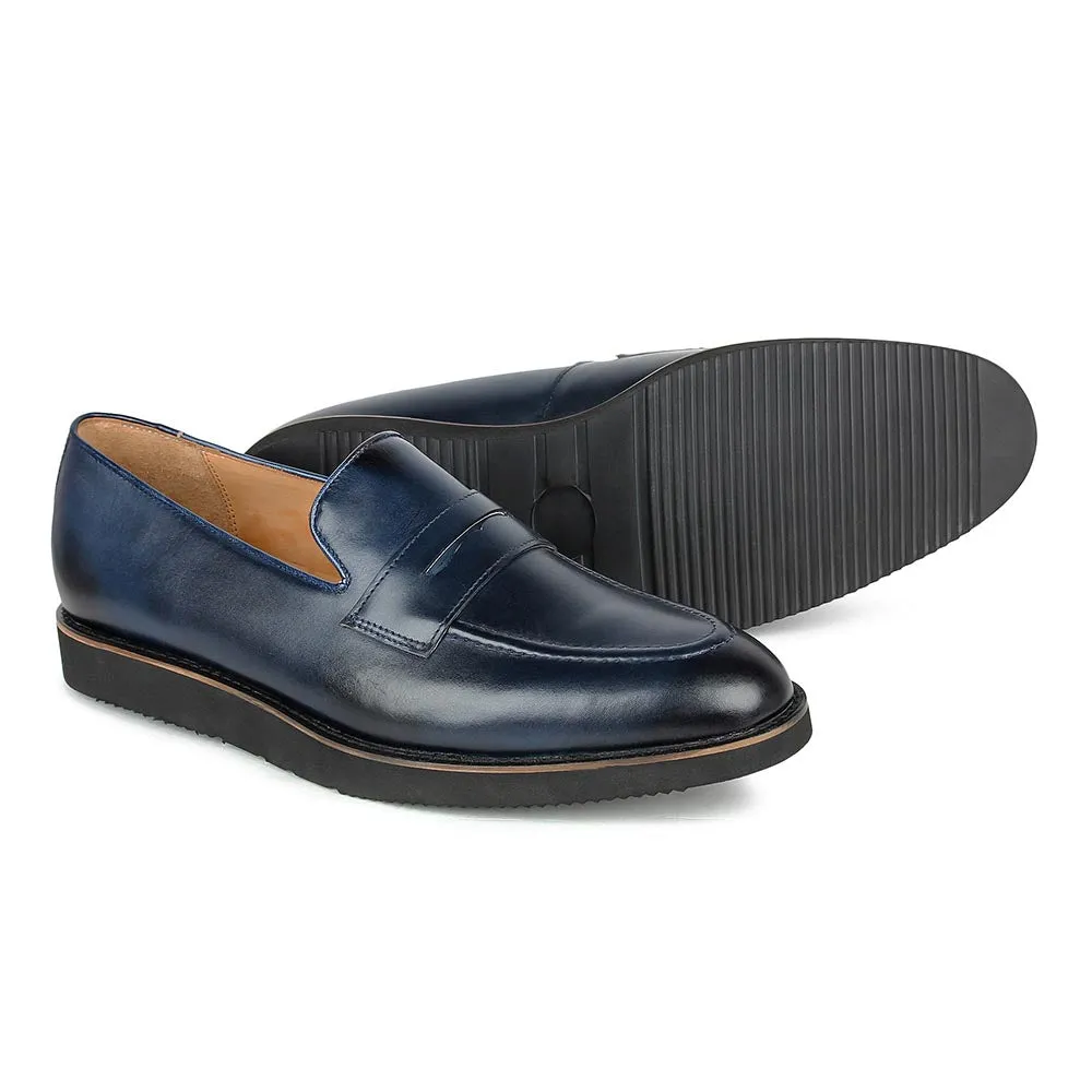 Navy Blue Lightweight Penny Loafers