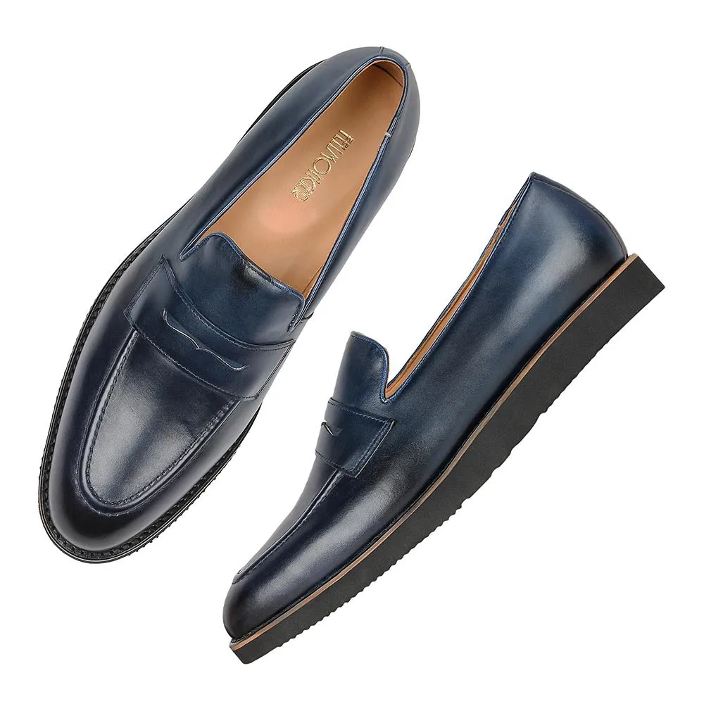 Navy Blue Lightweight Penny Loafers