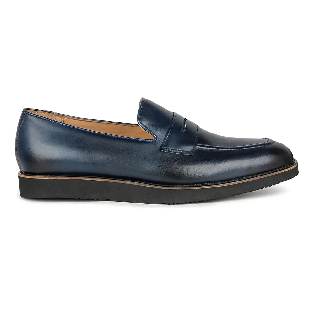 Navy Blue Lightweight Penny Loafers
