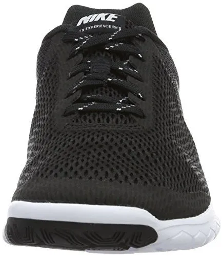 NIKE WOMENS FLEX EXPERIENCE RN 5 BLACK/WHITE RUNNING SHOE 8 WOMEN US