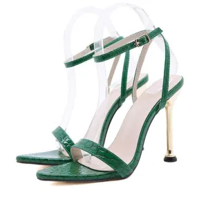 Off My Way Ankle Strap High Heels