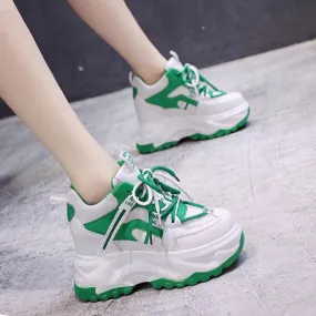 Pop Versatile Thick-Sole Sneakers