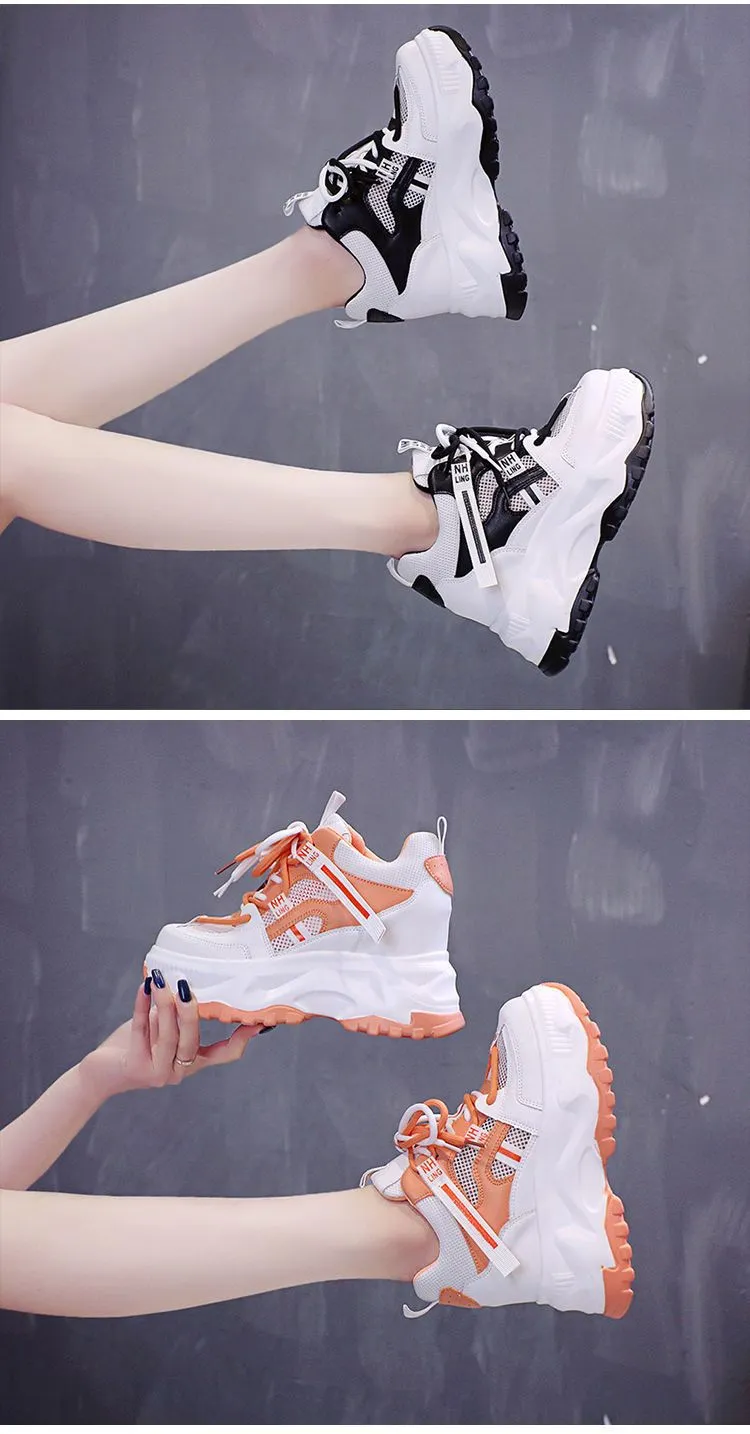 Pop Versatile Thick-Sole Sneakers