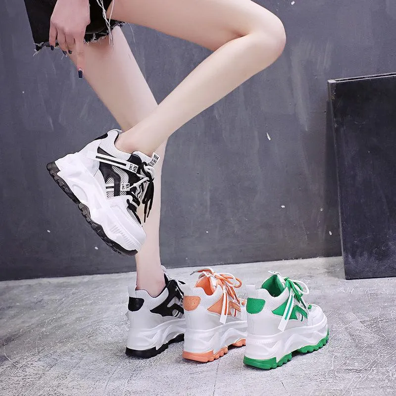Pop Versatile Thick-Sole Sneakers