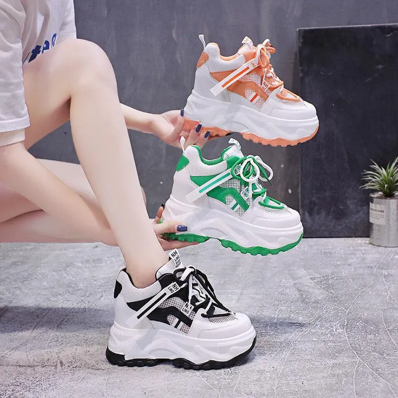 Pop Versatile Thick-Sole Sneakers