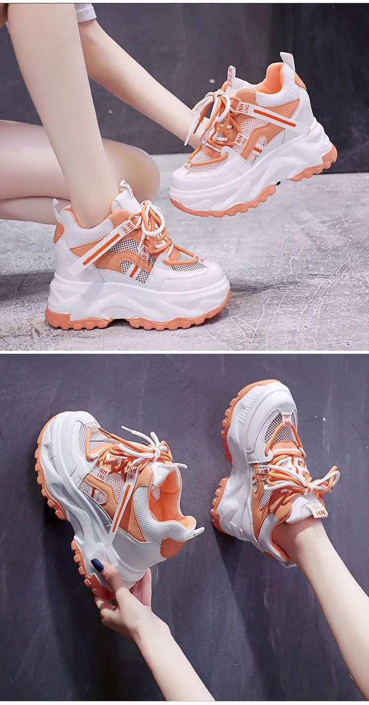 Pop Versatile Thick-Sole Sneakers
