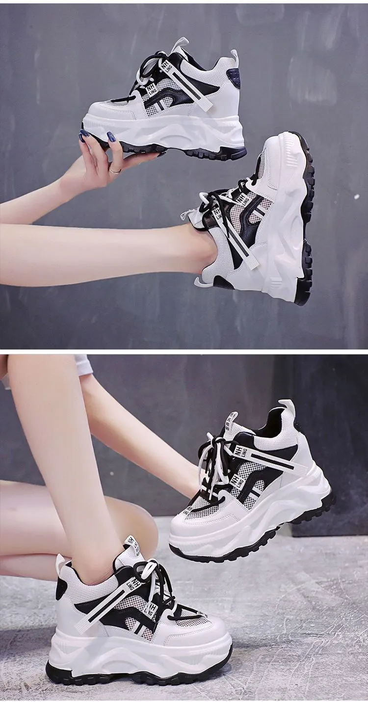 Pop Versatile Thick-Sole Sneakers