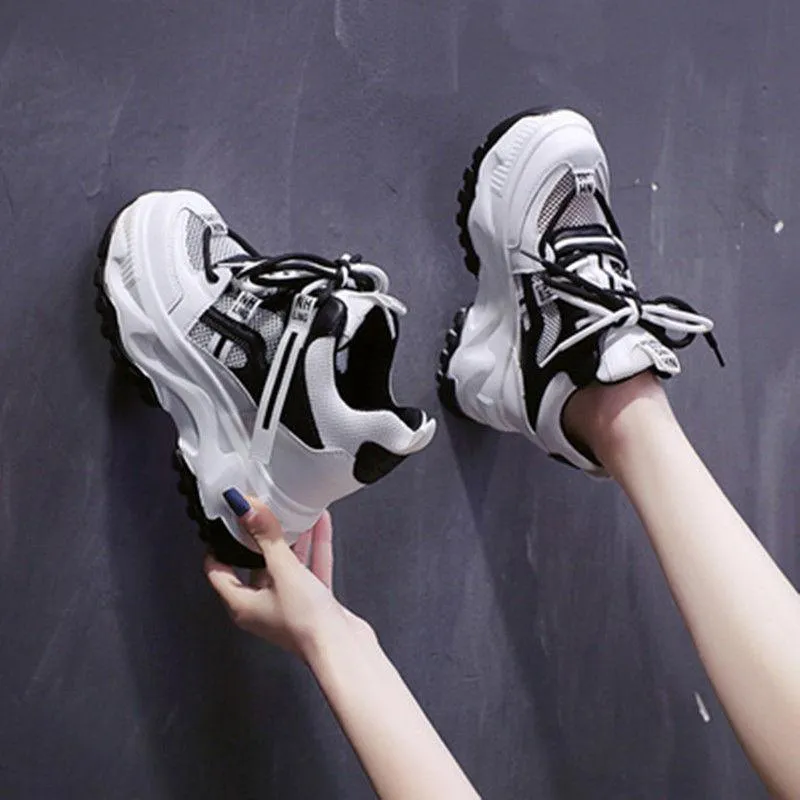 Pop Versatile Thick-Sole Sneakers