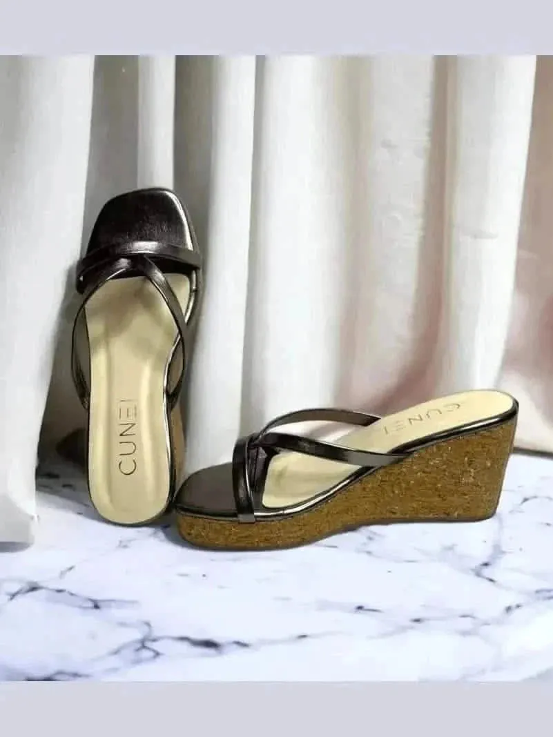 Sleek and Stylish Black Wedges