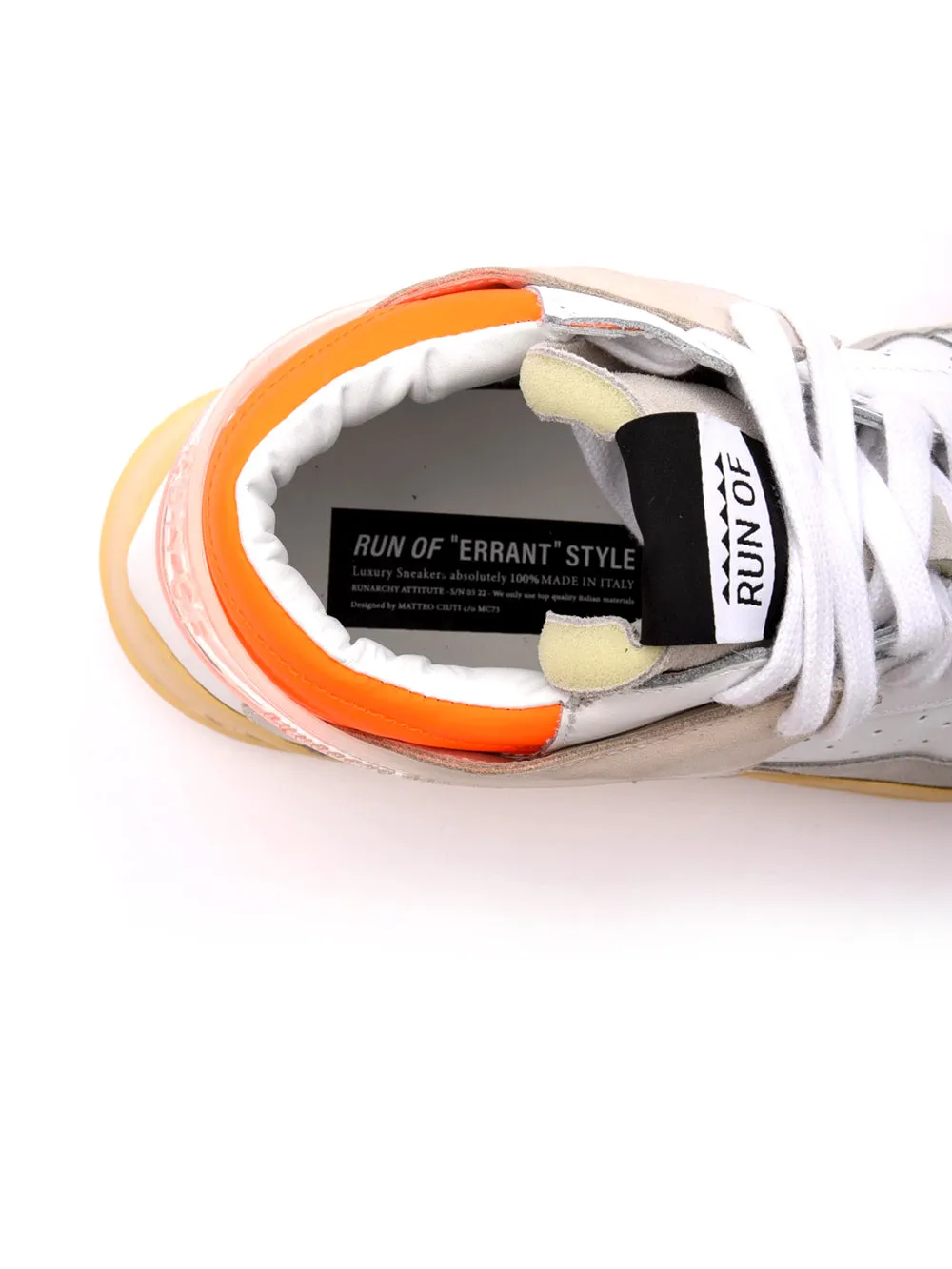 Sneakers Uomo Run of modello Mid Combi in pelle