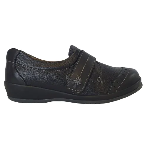 Suave Low Wedge Shoes  - Grace - Black