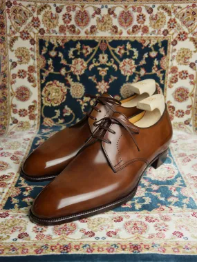 Tan Leather Geredene Derby Shoes - Formal Shoes